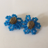 Blue vintage earrings